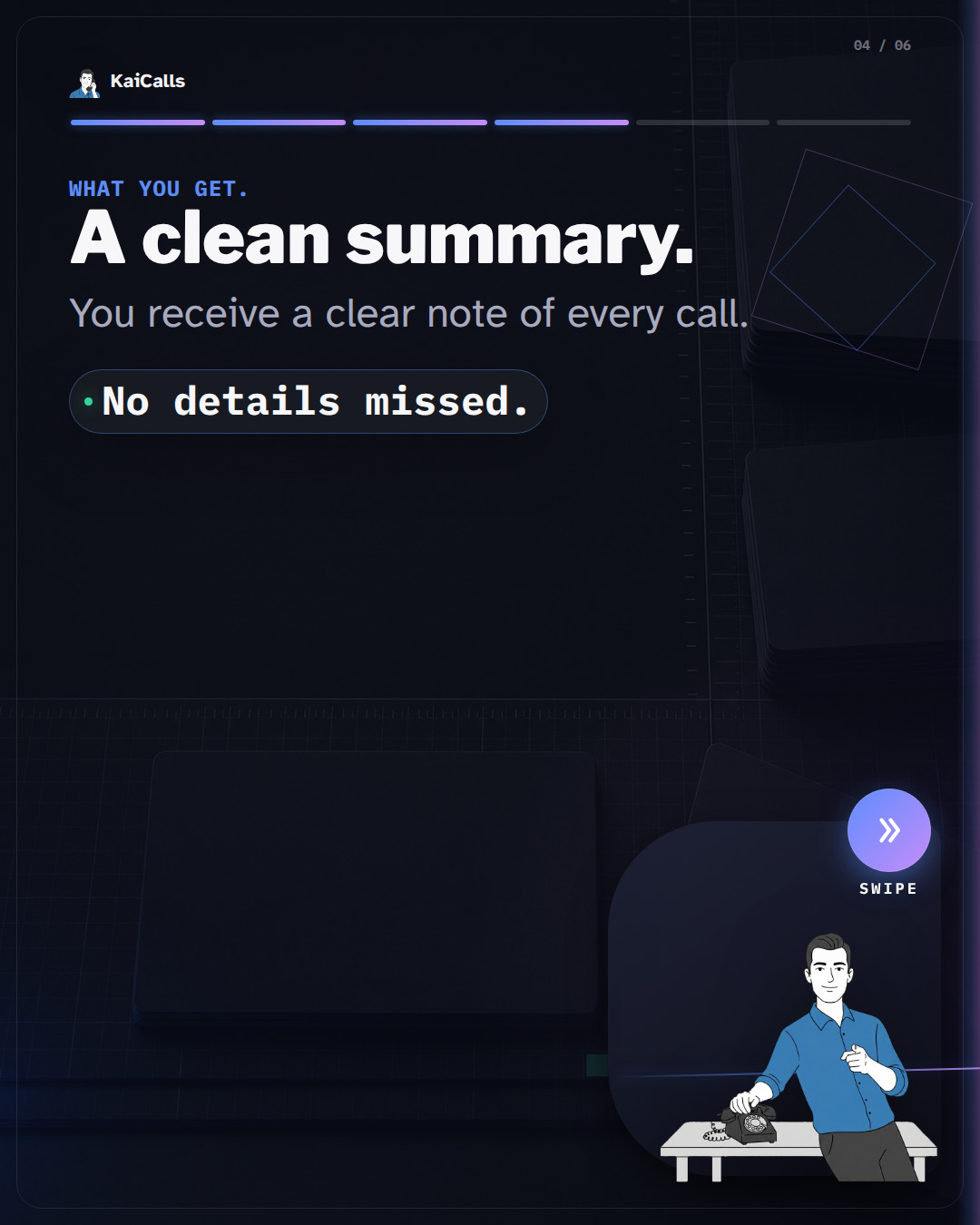 Kai holds a neat note.